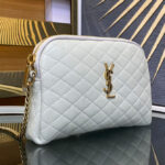 Saint Laurent Gaby Zipped Pouch In Quilted Lambskin